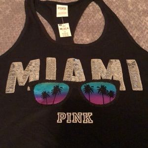 NWT VS Pink Sequin Miami tank